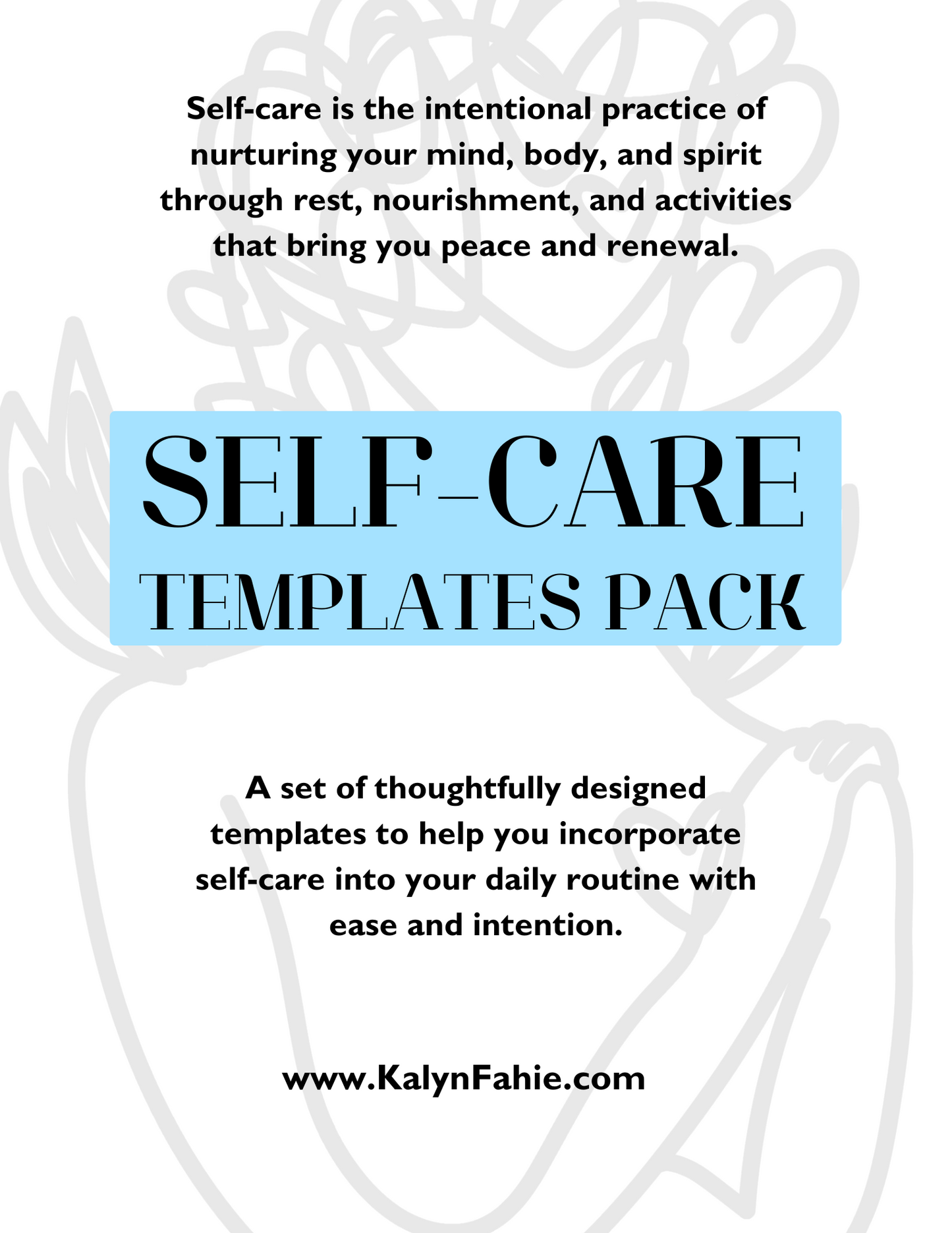 Self-Care Templates Pack