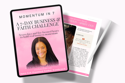 Momentum in 7: A 7-Day Business and Faith Challenge for Christian Women Entrepreneurs
