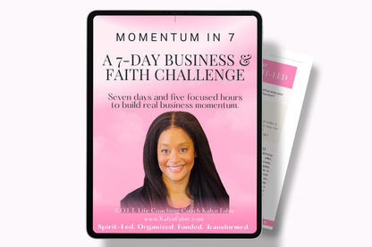 Momentum in 7: A 7-Day Business and Faith Challenge for Christian Women Entrepreneurs